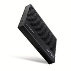 AXAGON EE25-GTR, USB-C 10Gb/s - SATA 6G 2,5" RIBBED škatla, črna