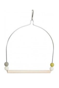 Zolux Ptičja gugalnica iz lesa in kovine 19,5cm