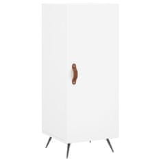 Vidaxl Komoda bela 34,5x34x90 cm inženirski les