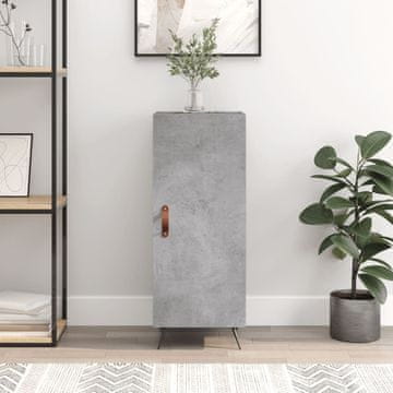 Vidaxl vidaXL Omarica betonsko siva 34,5x34x90 cm material na osnovi lesa