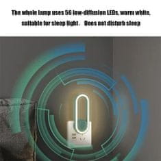 HOME & MARKER® Ultrazvočni odganjalec komarjev s pretvorbo frekvence in LED lučjo za spanje | ANTIMOSI