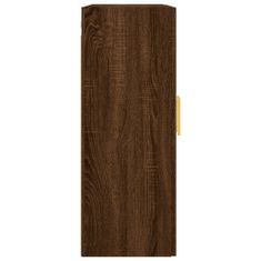 Greatstore Stenska omarica 2 kosa rjavi hrast 69,5x34x90 cm
