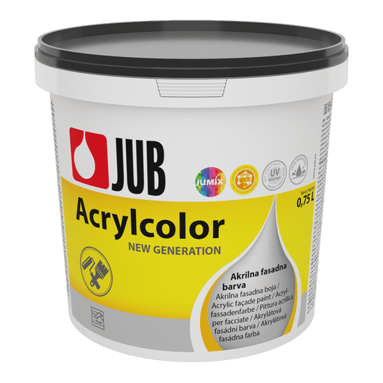 JUB ACRYLCOLOR antracit 7016 0.75 L fasadna barva
