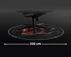 Genesis Tellur 400 Round Lava podloga za stol, protizdrsna, 100 cm