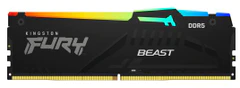 Kingston Fury Beast RGB pomnilnik (RAM), 8 GB, DDR5, 6000 MHz, CL40, DIMM (KF560C40BBA-8)