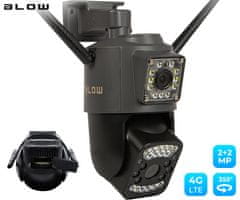 Blow H-342 IP kamera, 4G LTE, Full HD, vrtenje, nagibanje, nočno snemanje, aplikacija - odprta embalaža