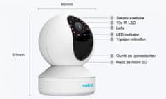 Reolink  E1 Zoom Video Nadzorna Kamera: 5MP, Optični Zoom, Nočni Vid