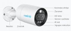 Reolink RLC-81MA: 8Mp 4K IP Kamera z Dvosmernim Zvokom in Naprednim Zaznavanjem Gibanja