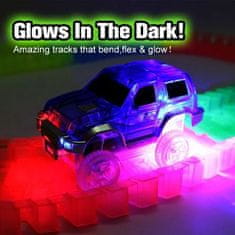 JOJOY® Fluorescenčna svetleča steza z avtomobilom | LUMITRACK