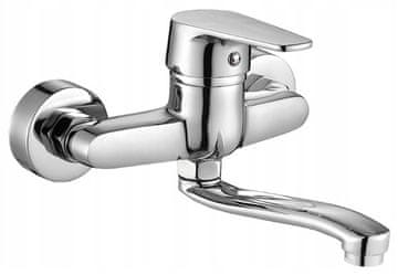 shumee Luga stenska armatura za umivalnik s premičnim izlivom