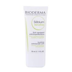 Bioderma Sébium Sensitive pomirjajoča in vlažilna krema za suho, aknasto kožo 30 ml za ženske