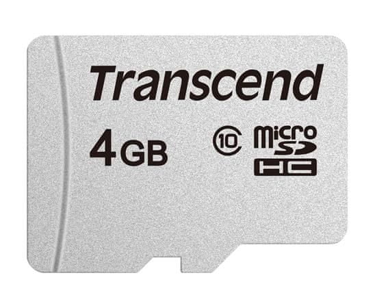 Transcend Pomnilniška kartica 4 GB microSDHC 300S (razred 10) (brez adapterja)