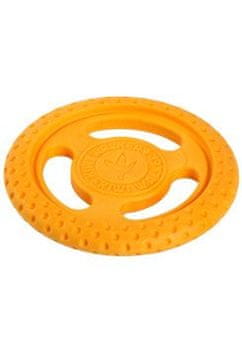KIWI WALKER Igralka pes FRISBEE MINI float. iz TPR oranžni Kiwi