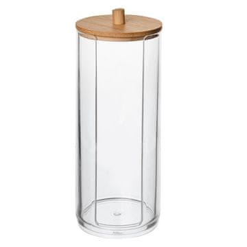 Orion Škatla za tampone iz plastike/bambusa visoka WHITNEY