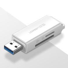 NEW Čitalnik pomnilniških kartic TF SD pod USB 3.0 bele barve