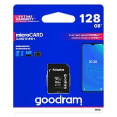 NEW Pomnilniška kartica micro SD XC UHS-I razreda 10 s kapaciteto 128 GB + adapter SD