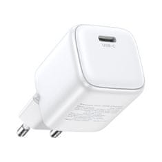 Ugreen GaN 1x USB-C 30W PD Nexode Mini hitri polnilec bele barve