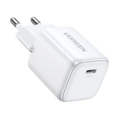 Ugreen GaN 1x USB-C 20W PD Nexode Mini hitri polnilec bele barve