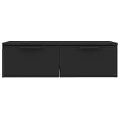 Vidaxl Stenska omarica črna 68x30x20 cm inženirski les