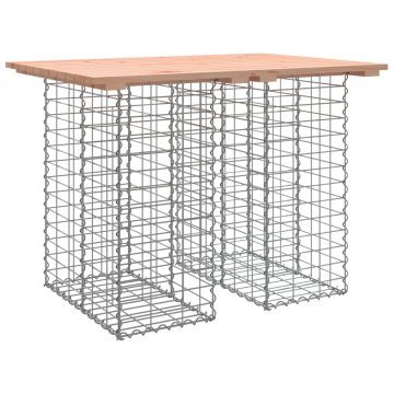 Vidaxl Vrtna gabionska klop 100x70x72 cm trden les douglas