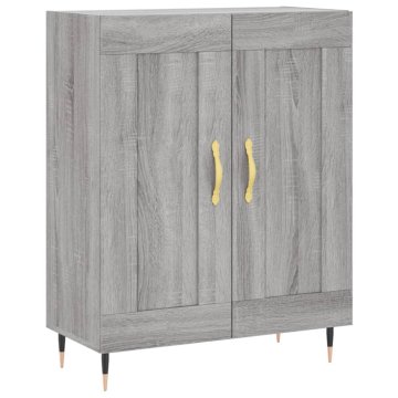 Vidaxl Komoda siva sonoma 69,5x34x90 cm inženirski les
