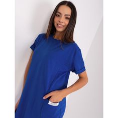 RELEVANCE WITASA ženska obleka do kolen kobaltno modre barve RV-SK-8724.12_400880 S-M