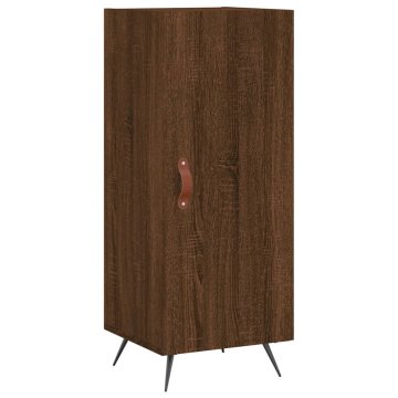 Vidaxl Komoda rjavi hrast 34,5x34x90 cm inženirski les