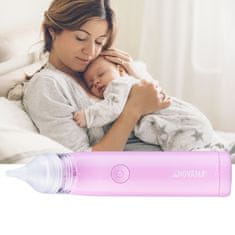 Novama Pingo Spark Pastel Pink Nosni aspirator z osvetljeno konico, roza