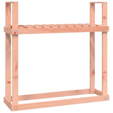 Vidaxl Stojalo za drva 110x35x108,5 cm trdna borovina
