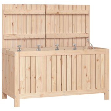 Vidaxl Vrtna škatla 121x55x64 cm trdna borovina