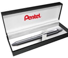 Pentel EnerGel gelsko pero BL407 - srebrno 0,7 mm v darilni škatli