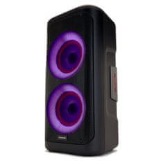 AIWA KBTUS-450 zvočnik s kolesi, Bluetooth 5.0, RGB osvetlitev, črn