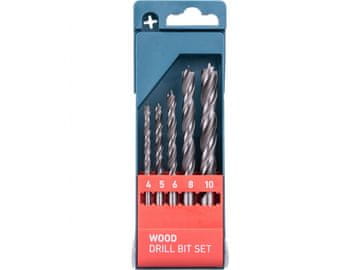 Extol Premium Svedri za les, nastavljeno 5ks, O 4-10mm, CrV