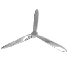 Vidaxl Stenski propeler aluminij srebrne barve 70 cm