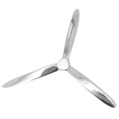 Vidaxl Stenski propeler aluminij srebrne barve 70 cm