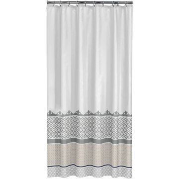 Vidaxl Zavesa za tuš Marrakech 180 cm srebrna