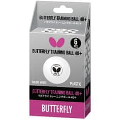 Greatstore Žogice za namizni tenis BUTTERFLY TRAINING White - 6 kosov.