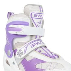 shumee SPARTAN Vijolično-bele inline drsalke 2 v 1 (30-33)