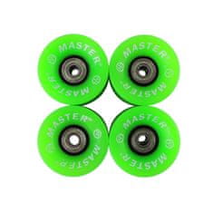 Greatstore MASTER Skateboard kolesa 60 x 45 mm - zelena