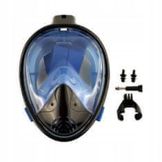 Greatstore MASTER Maska za potapljanje s celim obrazom S-M Black