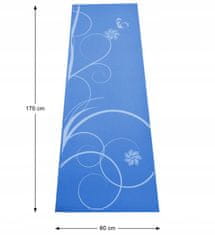 shumee Podloga za vadbo joge SPARTAN Blue 170 x 60 cm - modra