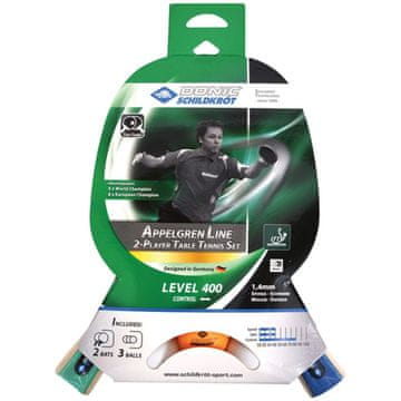shumee Komplet loparjev za namizni tenis DONIC Appelgren 400 3v1