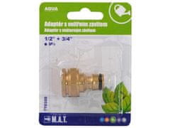 ROSA Adapter z notranjim navojem 1/2" + 3/4" Ms AQUA