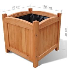 Vidaxl Visoka greda 4 kosi 30x30x30 cm