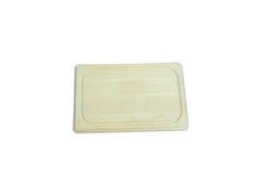 Dipro Deska za rezanje mesa 45x30x1,9cm z lesom z utori.