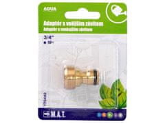 M.A.T Group Adapter s 3/4" zunanjim navojem Ms AQUA
