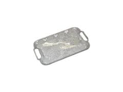 Pladenj v imitaciji stekla KRYSTAL 28x17cm plastika