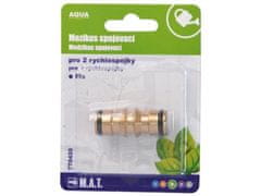 Vmesna spojka za 2 hitri spojki 1/2" Ms AQUA