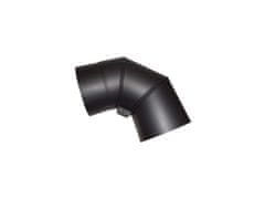 Dimno koleno vrtljivo 150mm/90d.t.1,5mm BLACK