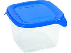 FRESH&amp;GO kvadratna plastična škatla 0,45l
